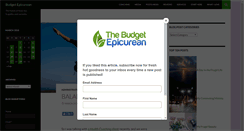 Desktop Screenshot of budgetepicurean.com